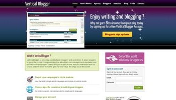 Vertical Blogger homepage